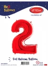 40 Kırmızı Renk Folyo Balon ( 2 )