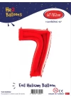 40 Kırmızı Renk Folyo Balon ( 7 )
