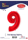 40 Kırmızı Renk Folyo Balon ( 9 )