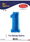 40 Mavi Renk Folyo Balon ( 1 )