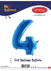 40 Mavi Renk Folyo Balon ( 4 )