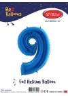 40 Mavi Renk Folyo Balon ( 9 )