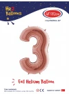 40 Rose Renk Folyo Balon ( 3 )