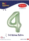 40 Su Yeşili Renk Folyo Balon ( 4 )