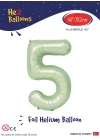 40 Su Yeşili Renk Folyo Balon ( 5 )