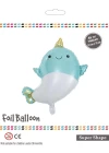 Açık Mavi Baby Shark Folyo Balon