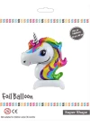 Ayaklı Unicorn Kafası Folyo Balon