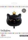 Kara Kedi Kafası Folyo Balon