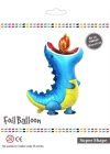 Mavi Ateşli Trex Folyo Balon