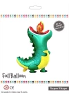 Yeşil Ateşli Trex Folyo Balon