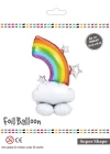 Yıldızlı Gökkuşağı Folyo Balon