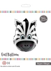 Zebra Kafası Folyo Balon