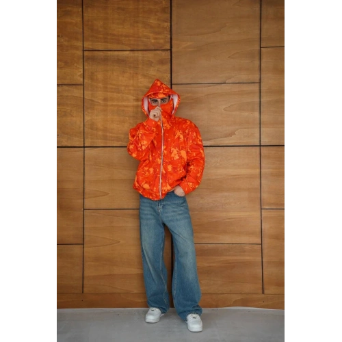 Baskılı Taraftar Maskeli Unisex Hırka Kırmızı