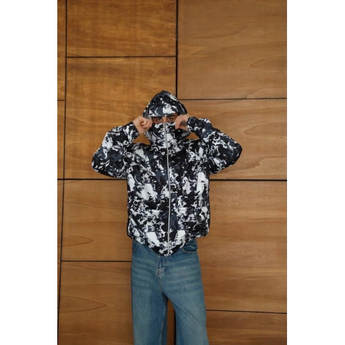 Baskılı Taraftar Maskeli Unisex Hırka Siyah