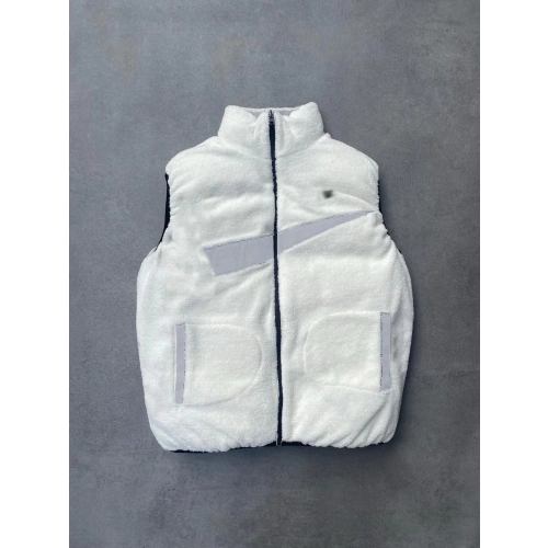 Çift Taraflı Peluş Yelek Gri