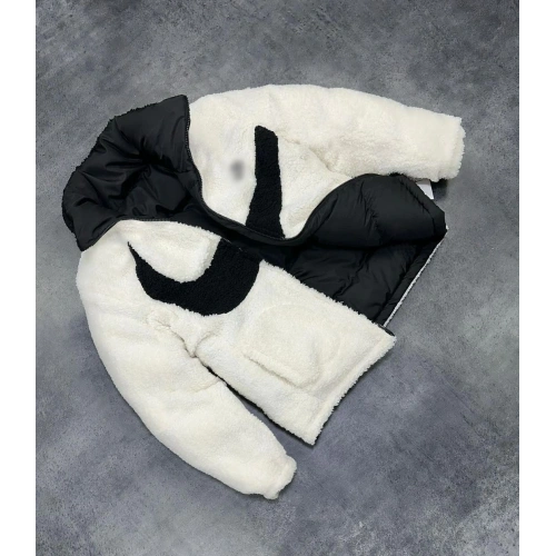 Çift Taraflı Unisex Peluş Mont Siyah