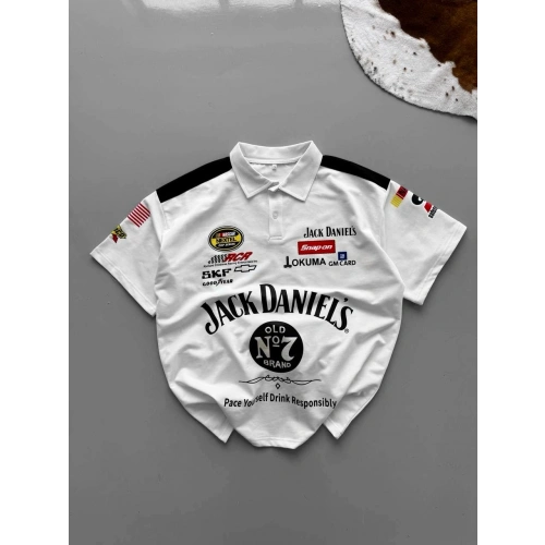 Jack Unisex Oversize Tshirt Beyaz