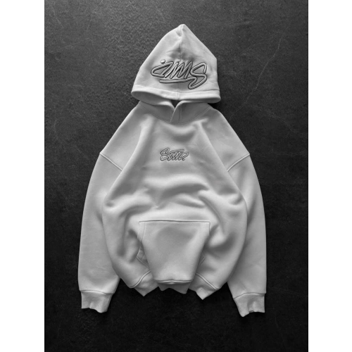 Kapüşon Detaylı SWD Sweatshirt Beyaz