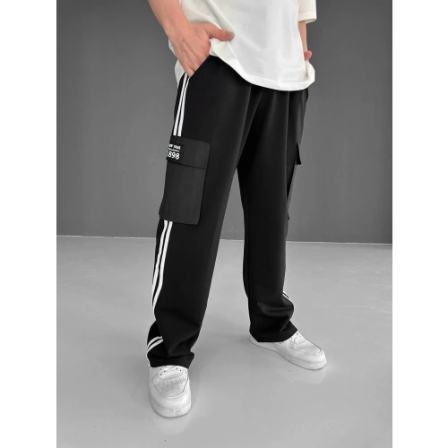 Kargo Cep Unisex Eşofman Siyah