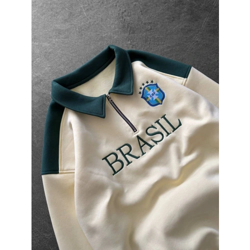 Nakış Brasil Oversize Sweatshirt
