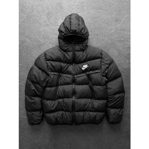 NK İçi Dolgulu Unisex Şişme Mont Siyah