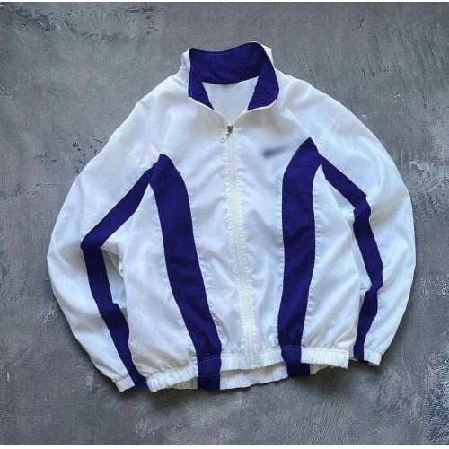 NK Parçalı Unisex Paraşüt Ceket Beyaz
