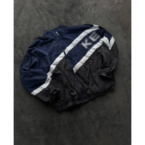Parçalı Logo Detay Unisex Paraşüt Ceket Lacivert