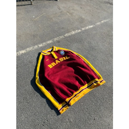 Polo Yaka Brasil Unisex Sweatshirt Bordo