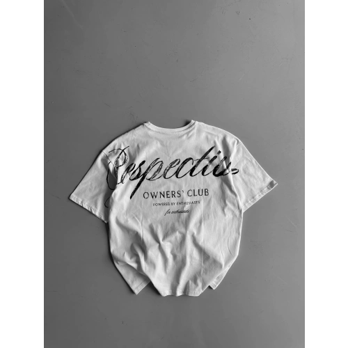 Respect Unisex Oversize Tshirt Beyaz