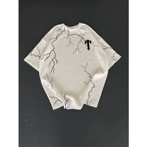 Şimşek Trapstar Unisex Tshirt Beyaz