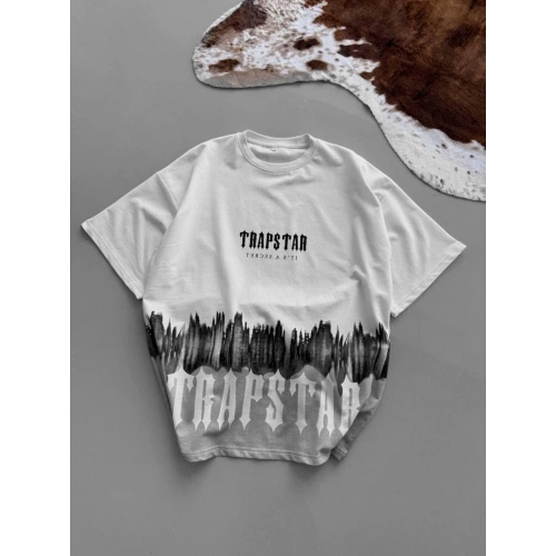 WILD TRAP Unisex Oversize Tshirt Beyaz