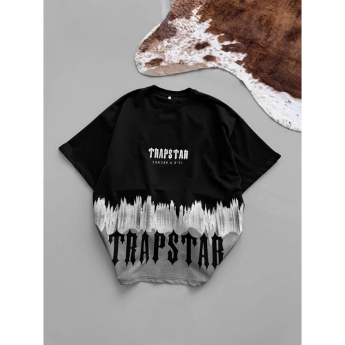 WILD TRAP Unisex Oversize Tshirt Siyah