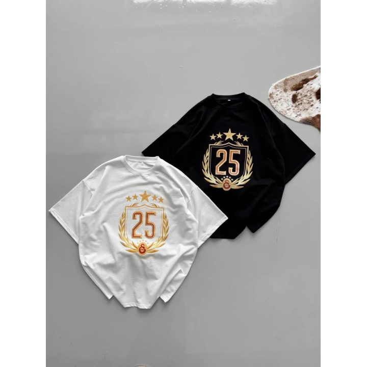 Bisiklet Yaka Basic Taraftar Tshirt Siyah