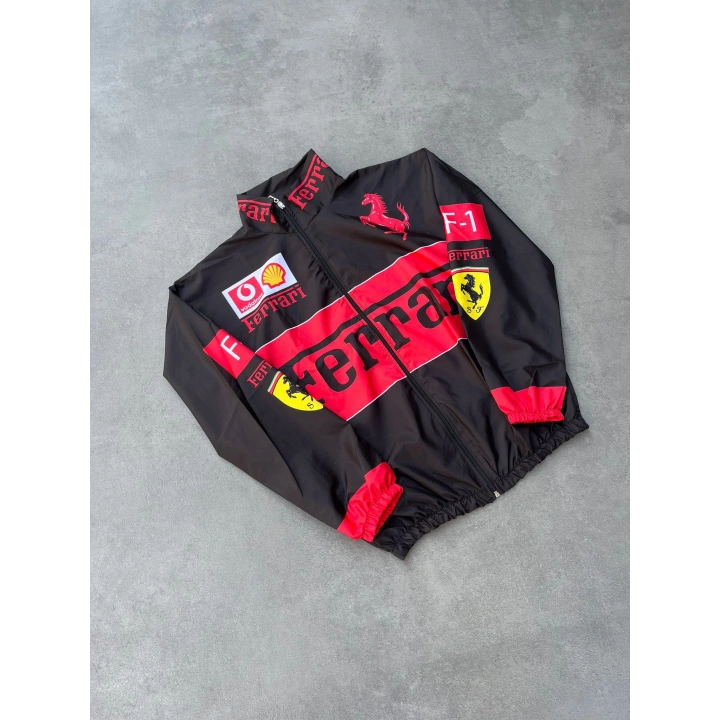 Ferrari Unisex Paraşüt Ceket Siyah