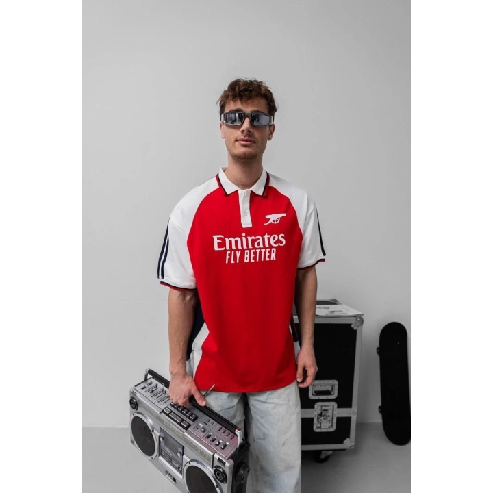 Fly Emirates Polo Yaka Tshirt Kırmızı