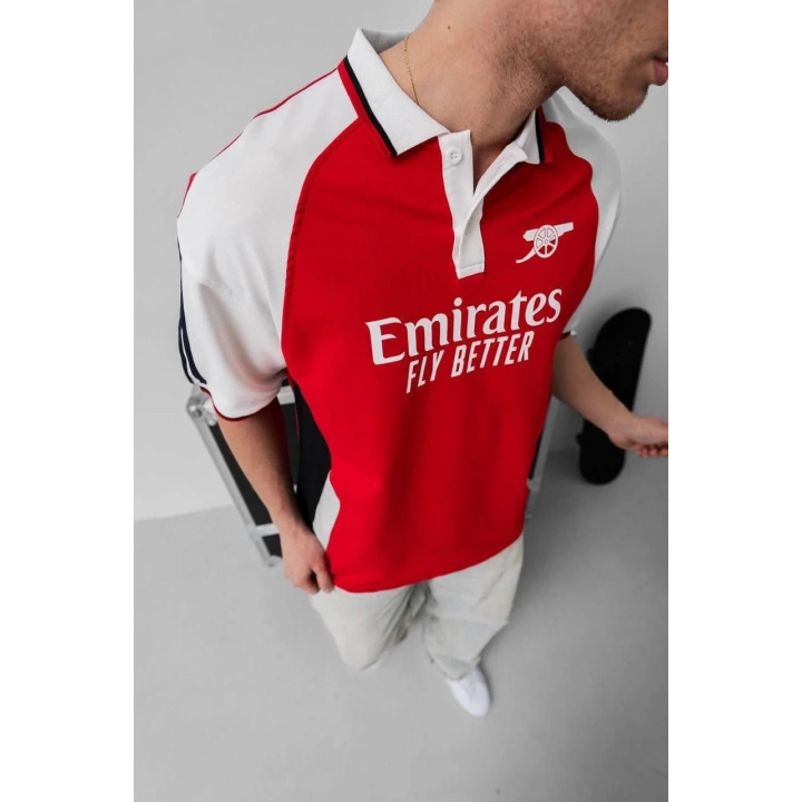 Fly Emirates Polo Yaka Tshirt Kırmızı