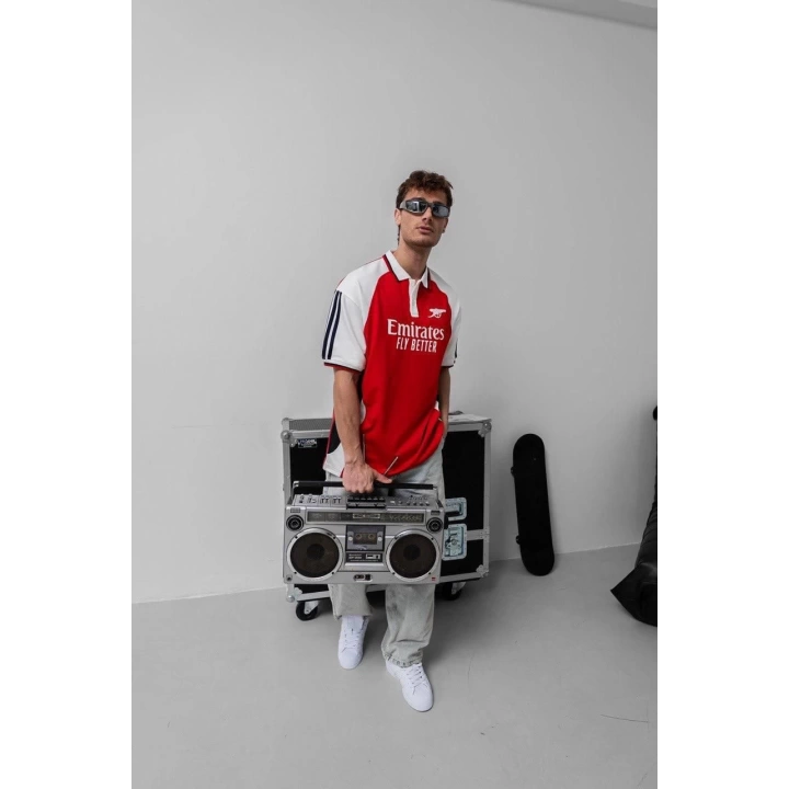 Fly Emirates Polo Yaka Tshirt Kırmızı