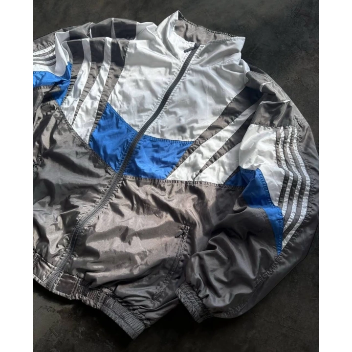 Gray Oversize Unisex Paraşüt Ceket