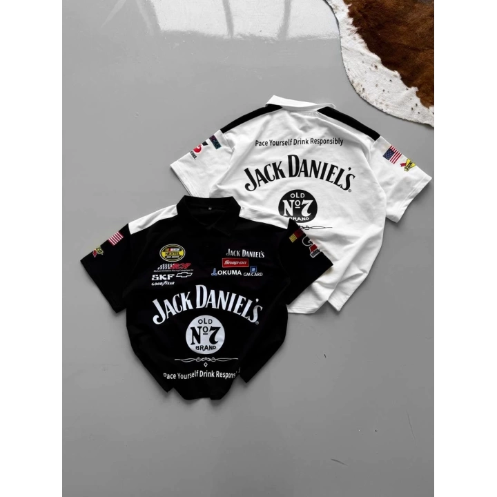 Jack Unisex Oversize Tshirt Beyaz