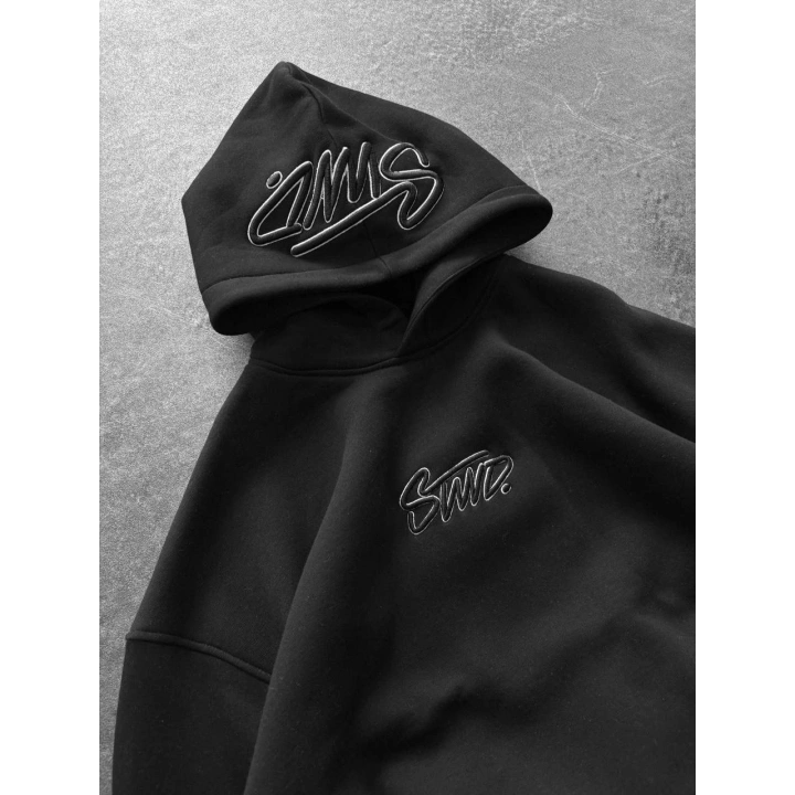 Kapüşon Detaylı SWD Sweatshirt Siyah