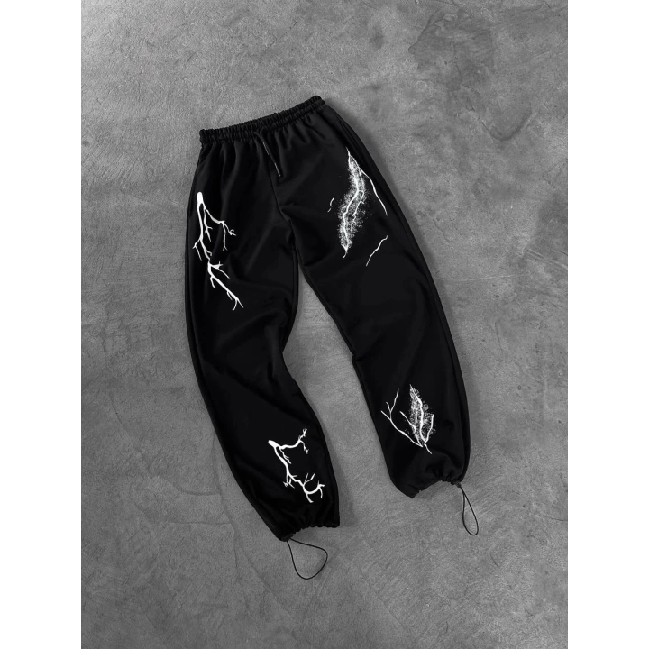 Lightning Unisex Eşofman Siyah