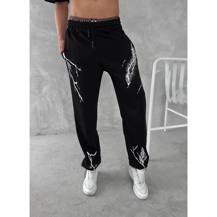 Lightning Unisex Eşofman Siyah