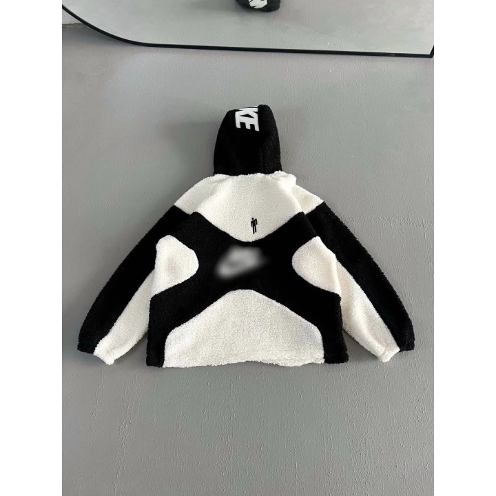 Maskeli Peluş Unisex Sweatshirt Siyah