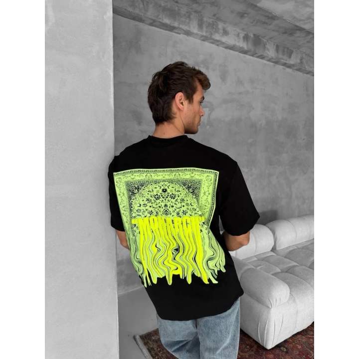 Monarch Unisex Oversize T-Shirt Siyah