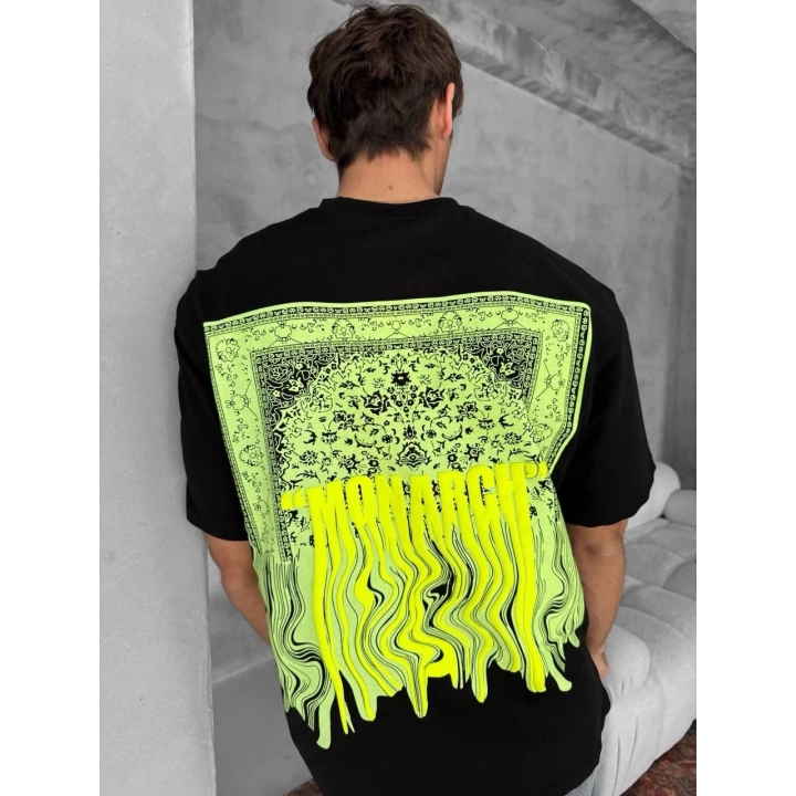 Monarch Unisex Oversize T-Shirt Siyah