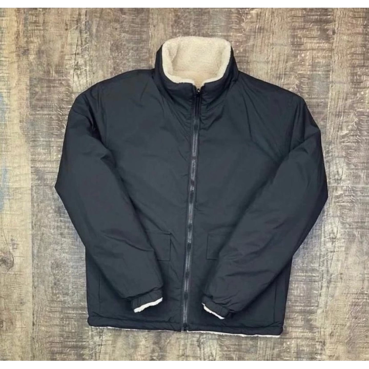 NF Çift Taraflı Unisex Mont Siyah