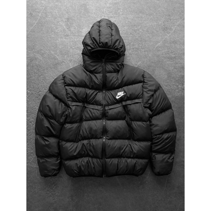 NK İçi Dolgulu Unisex Şişme Mont Siyah
