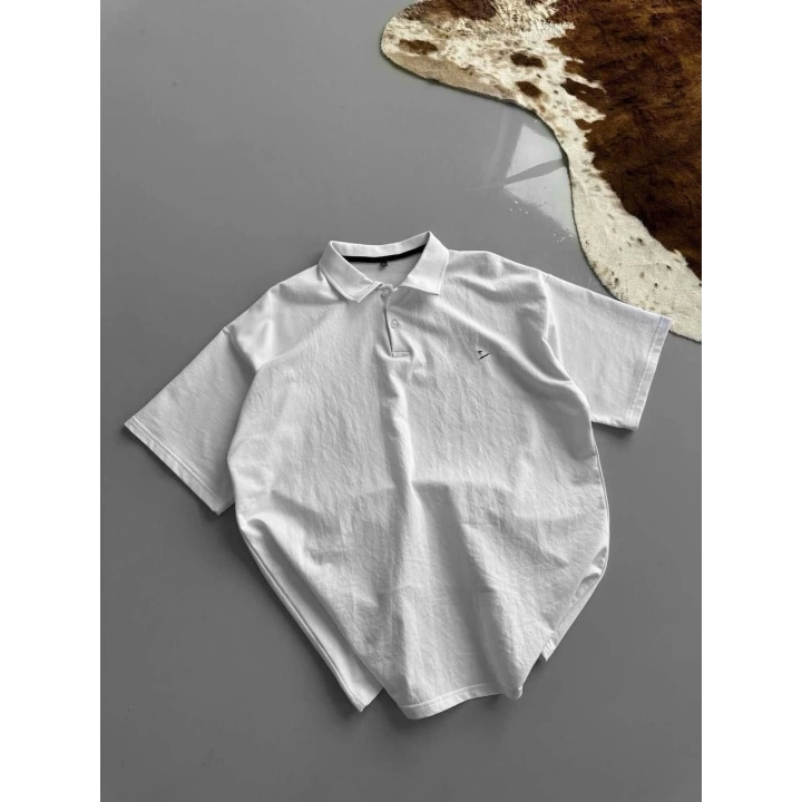 NK Polo Yaka Unisex Tshirt Beyaz