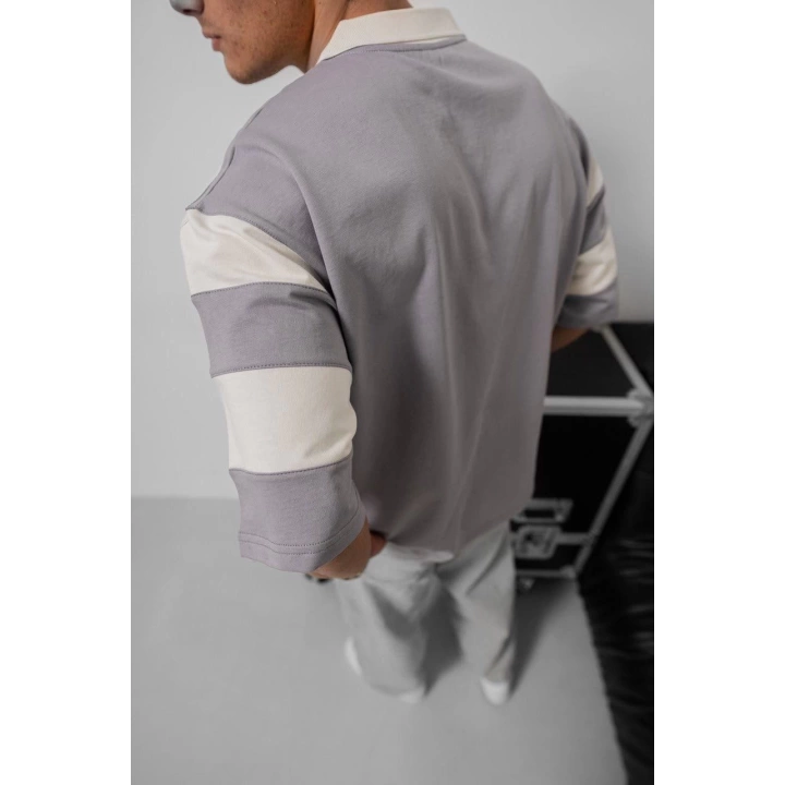 Nk Polo Yaka Unisex Tshirt Gri
