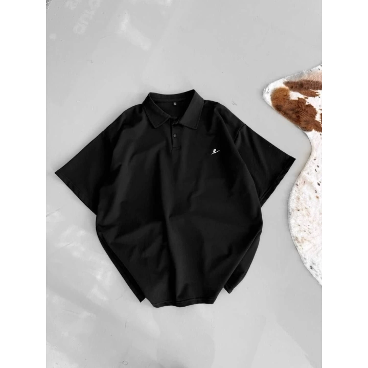 NK Polo Yaka Unisex Tshirt Siyah